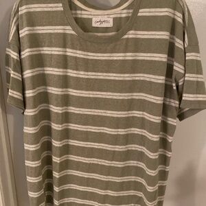 Sage green and white